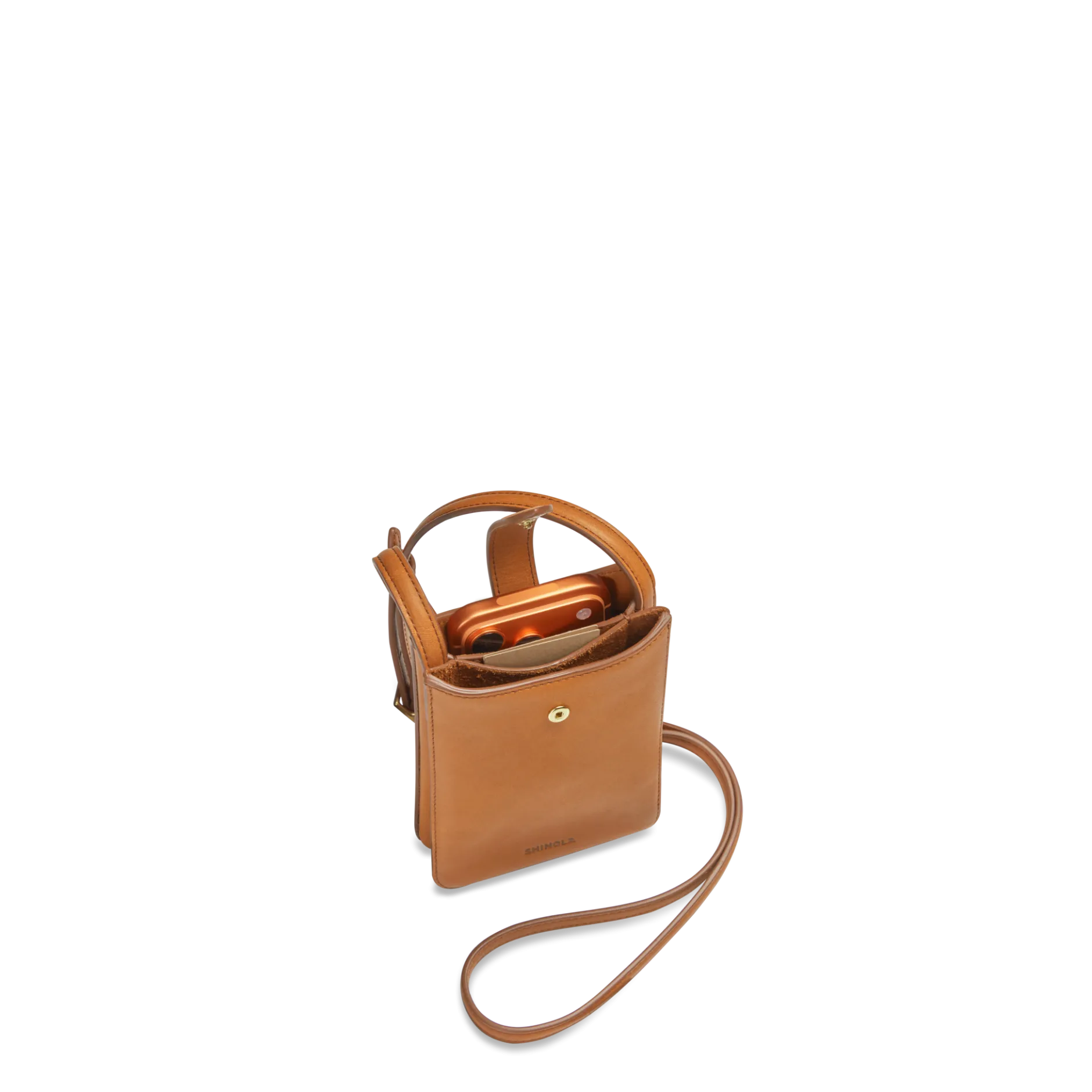 Outlet Shinola Bixby Phone Crossbody Tan