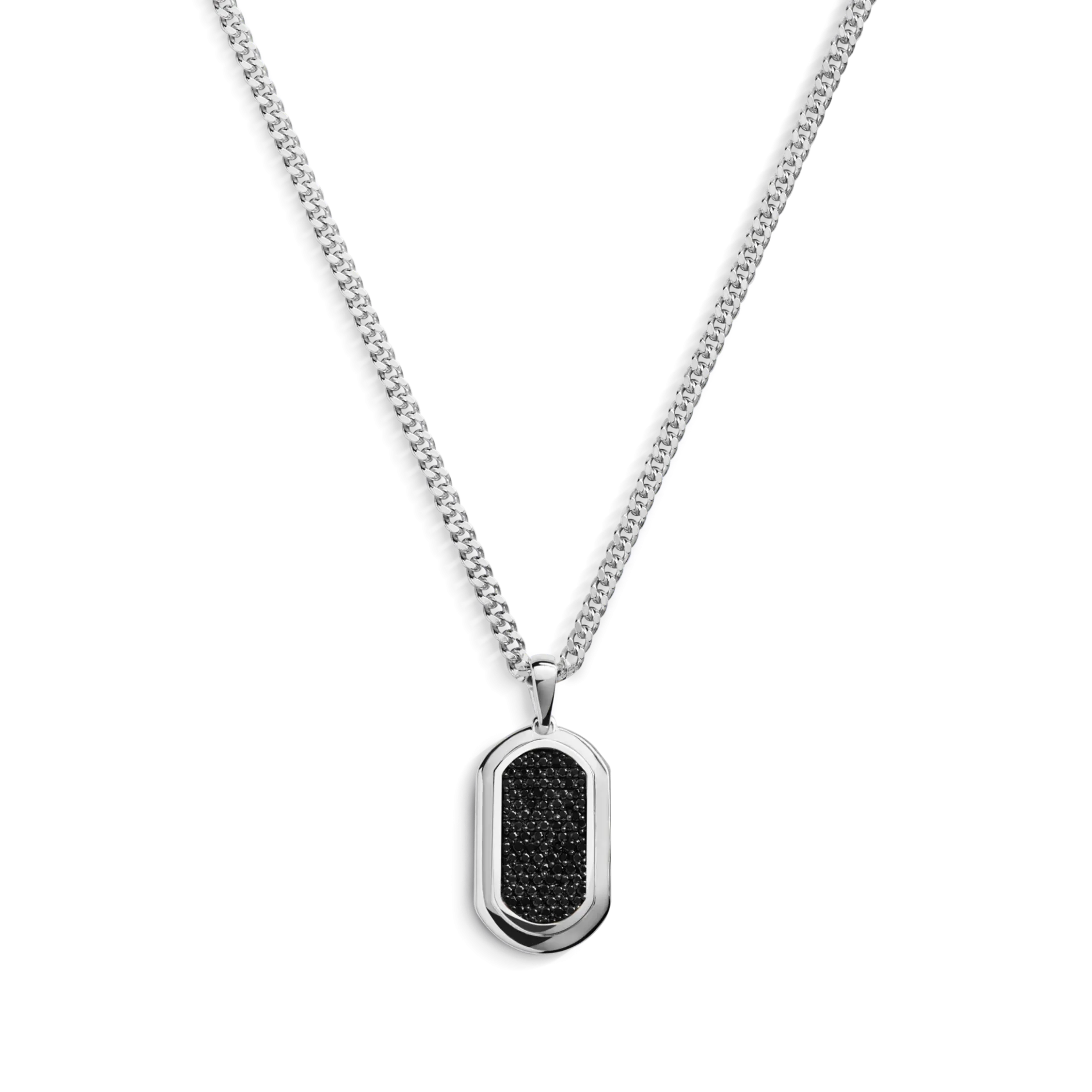 Best Shinola Black Diamond Pave Tag Necklace