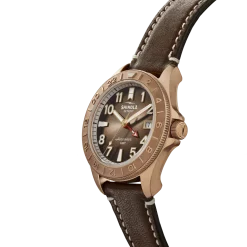 Outlet Shinola Bronze Monster GMT Automatic Watch Dark Brown Degrade