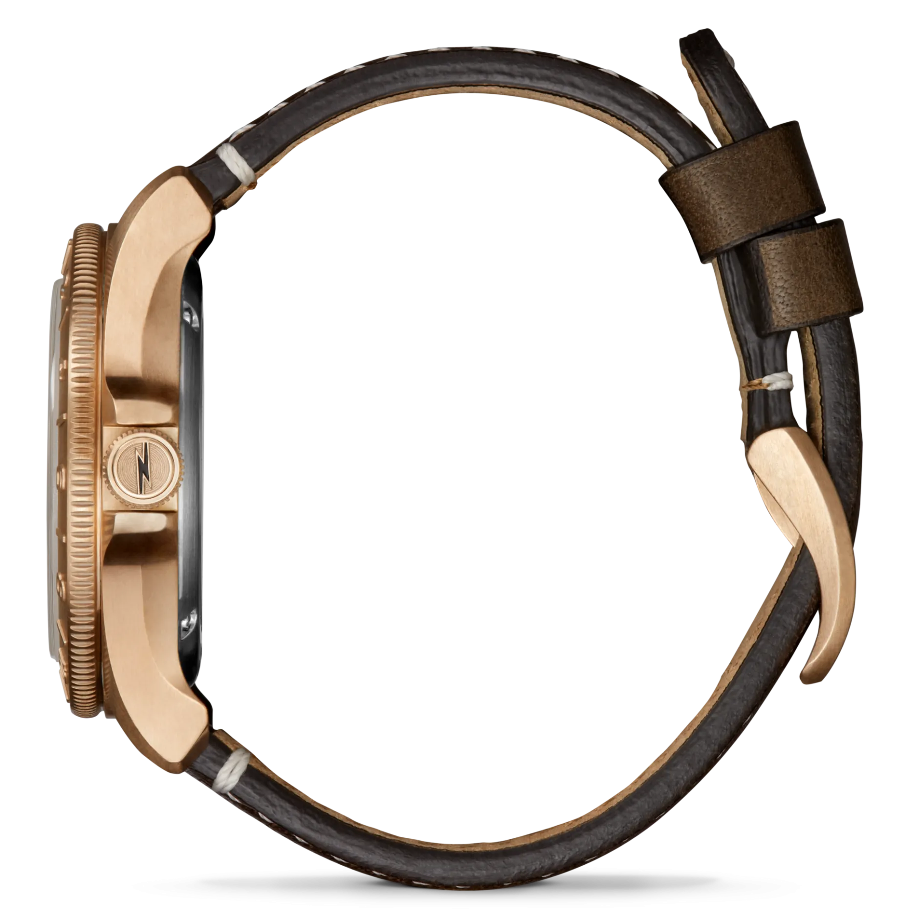Outlet Shinola Bronze Monster GMT Automatic Watch Dark Brown Degrade