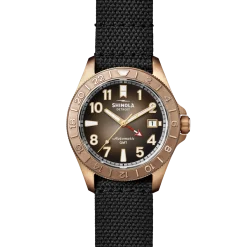 Outlet Shinola Bronze Monster GMT Automatic Watch Dark Brown Degrade
