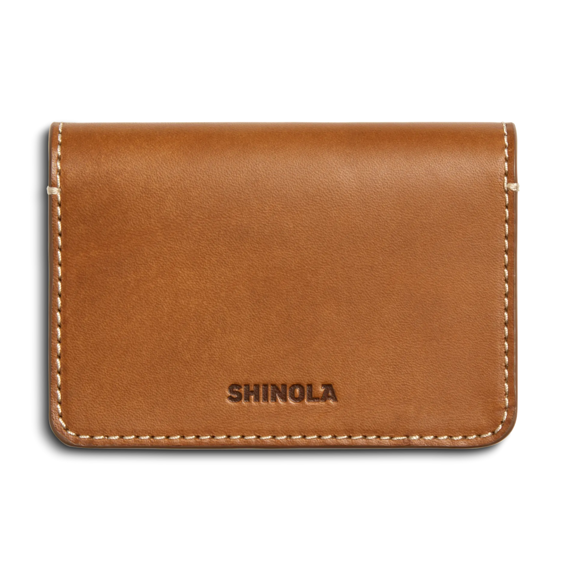 New Shinola Business Card Holder Tan