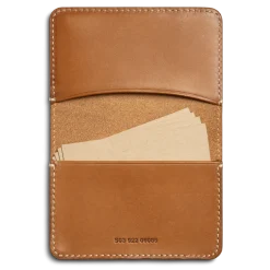 New Shinola Business Card Holder Tan