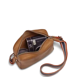 Shinola Camera Crossbody Bag Tan
