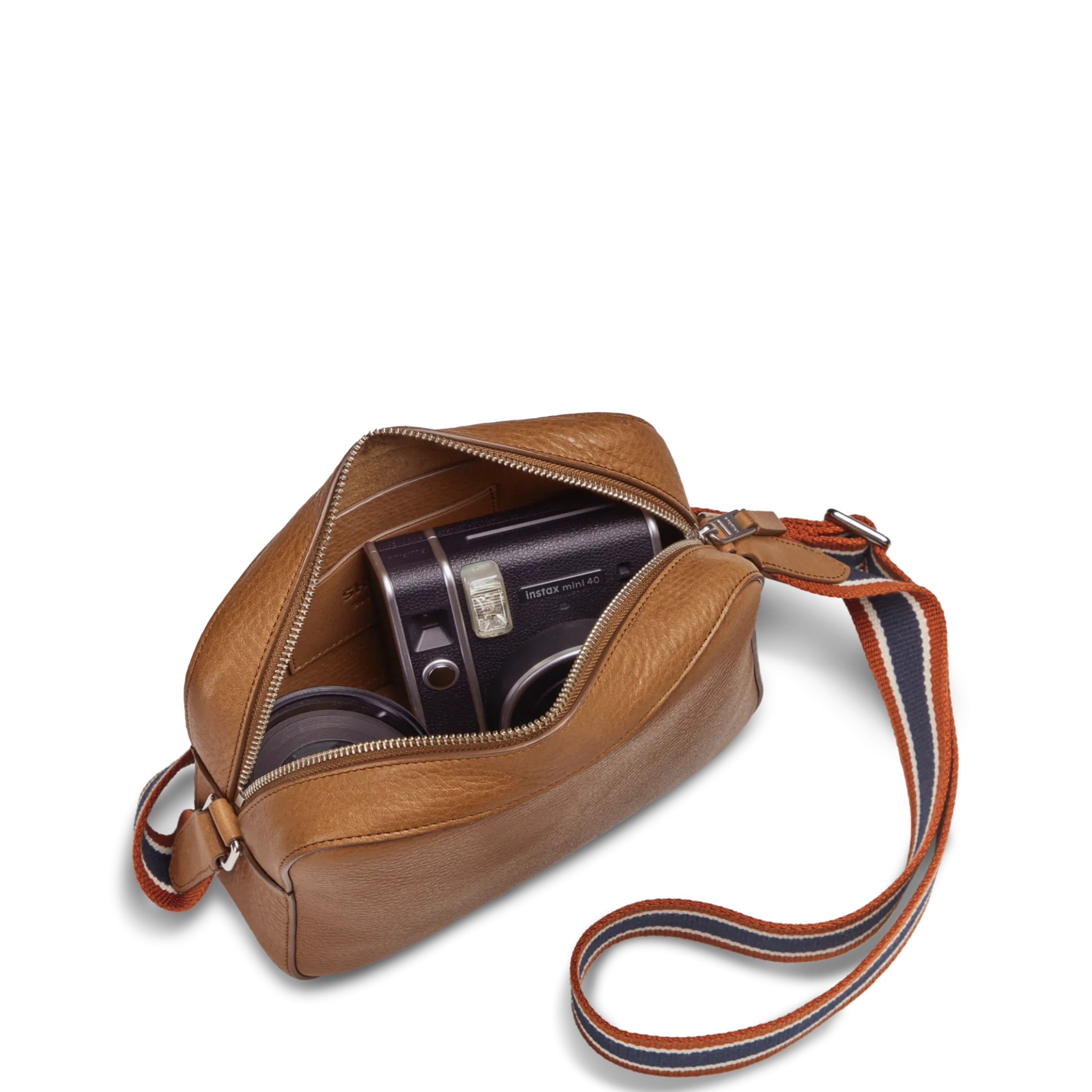 Shinola Camera Crossbody Bag Tan