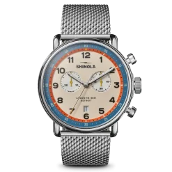 Hot Shinola Canfield C56 Chronograph Watch Cream