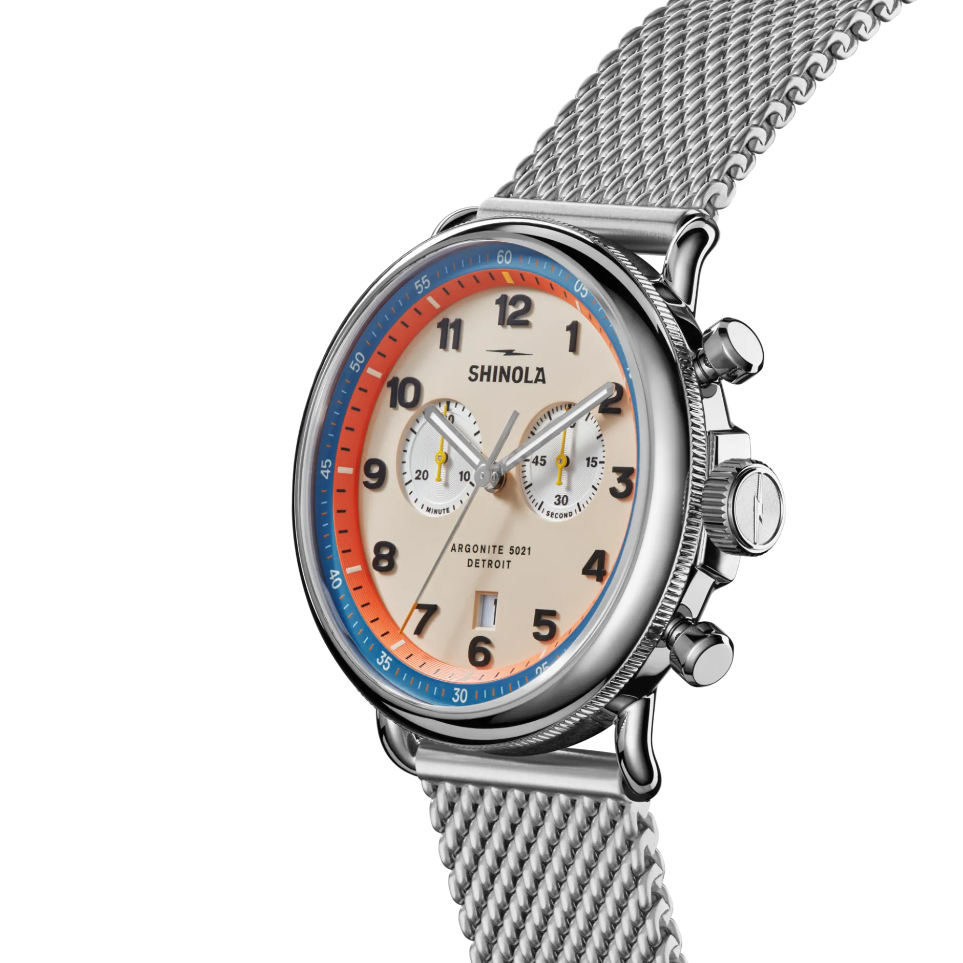 Hot Shinola Canfield C56 Chronograph Watch Cream