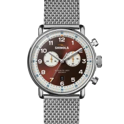 Discount Shinola Canfield C56 Chronograph Watch Whiskey