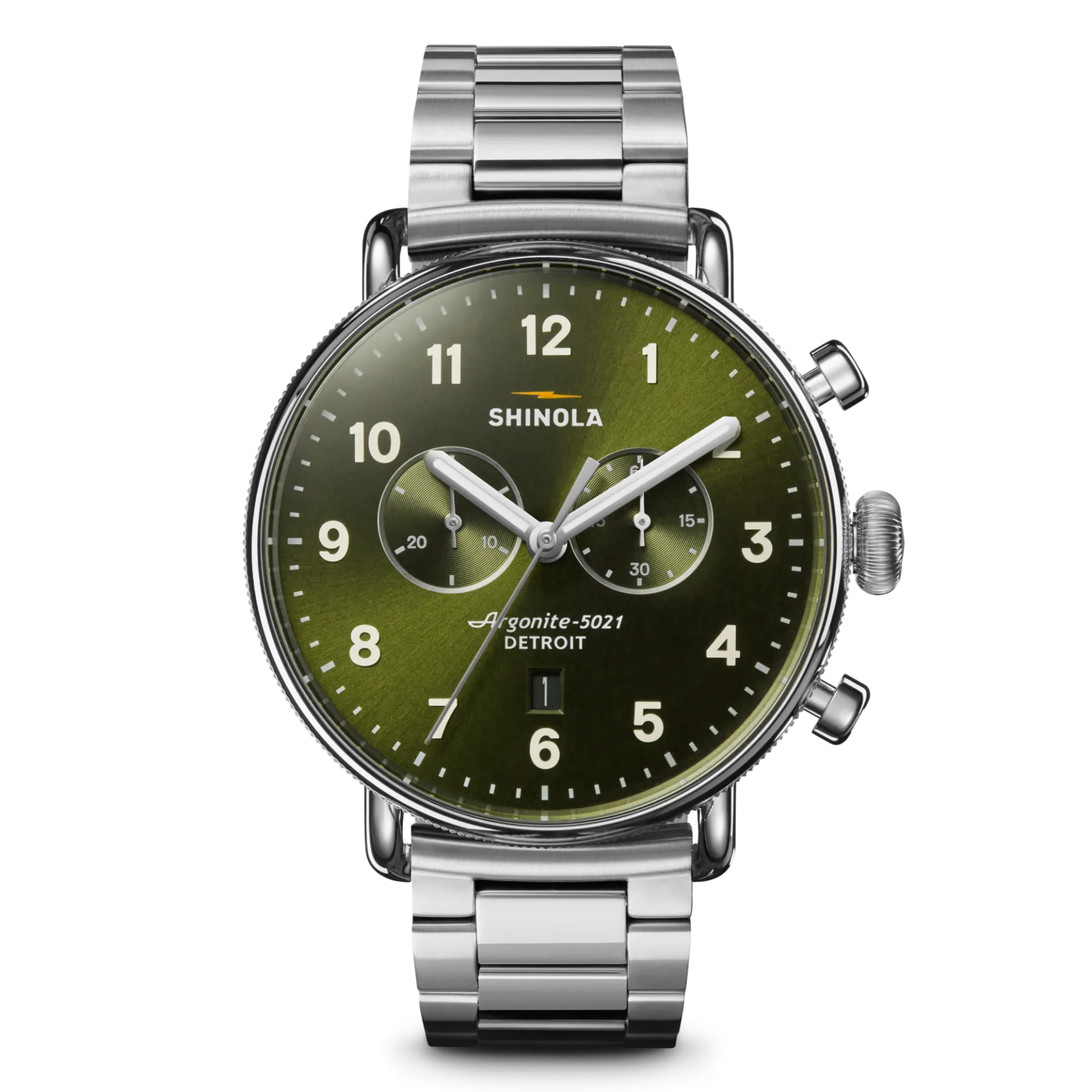 Clearance Shinola Canfield Chronograph Watch Dark Olive