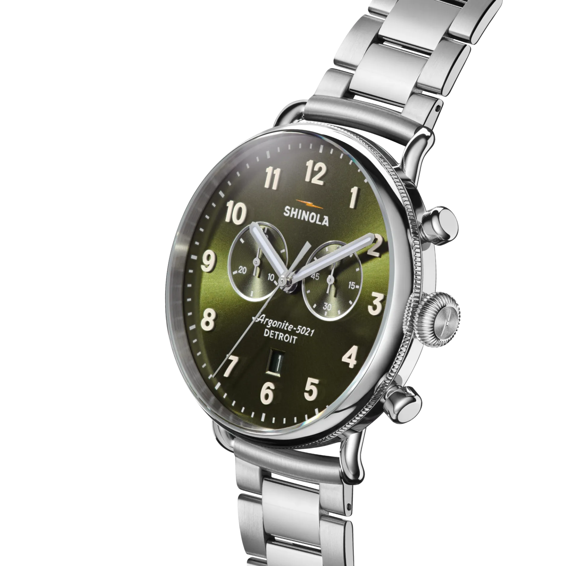 Clearance Shinola Canfield Chronograph Watch Dark Olive