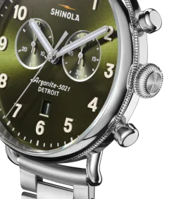 Clearance Shinola Canfield Chronograph Watch Dark Olive