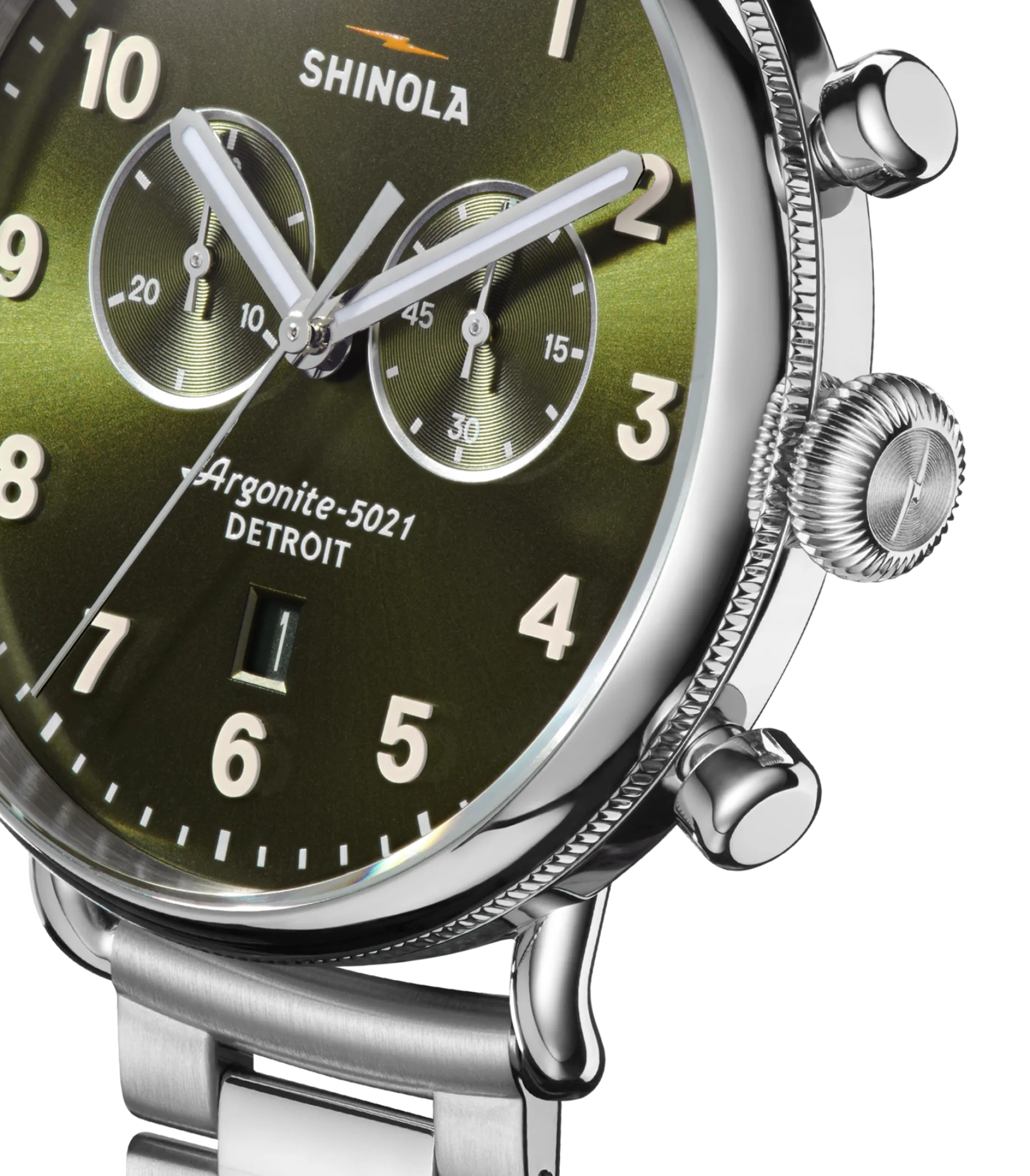 Clearance Shinola Canfield Chronograph Watch Dark Olive