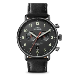 Hot Shinola Canfield Chronograph Watch Gunmetal