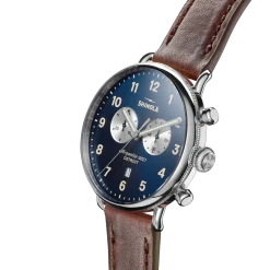 Clearance Shinola Canfield Chronograph Watch Midnight Blue