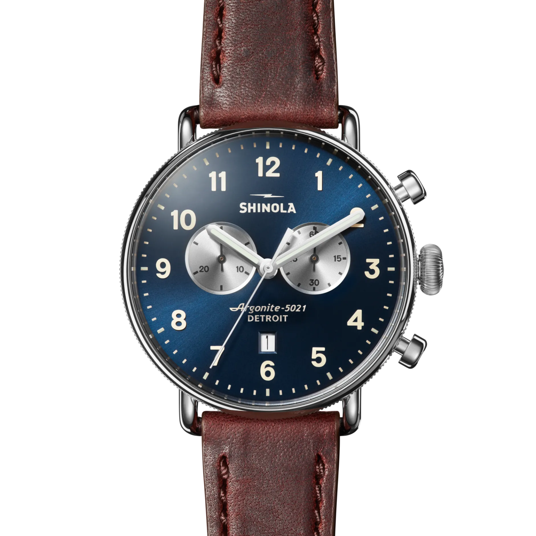 Clearance Shinola Canfield Chronograph Watch Midnight Blue