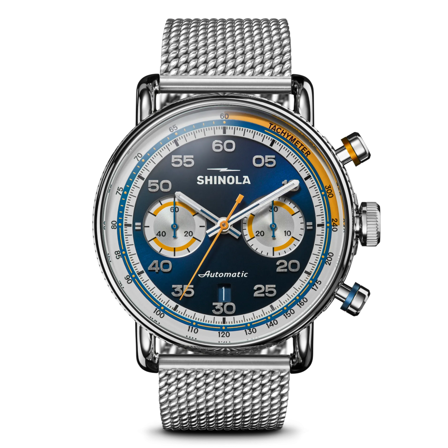 Outlet Shinola Canfield Speedway Open Road Automatic Chronograph Watch Blue/Stainless Steel