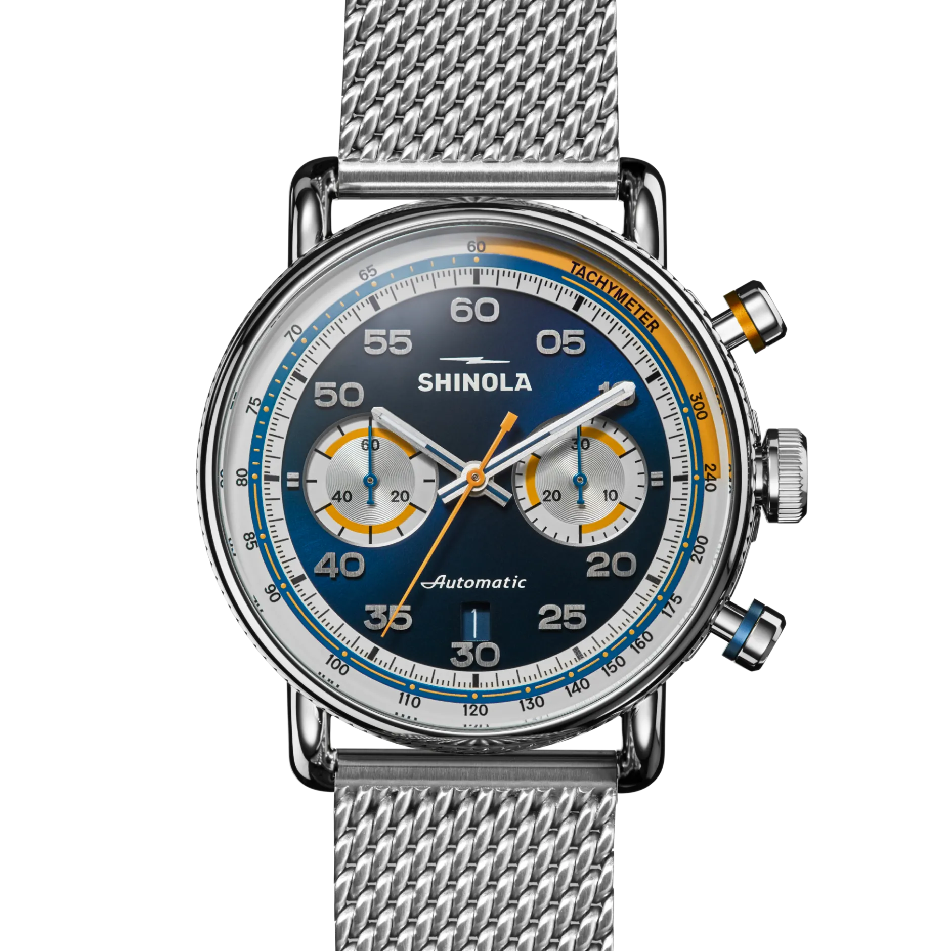 Outlet Shinola Canfield Speedway Open Road Automatic Chronograph Watch Blue/Stainless Steel