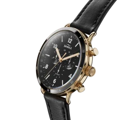 Best Shinola Canfield Sport Chronograph Watch Black Leather