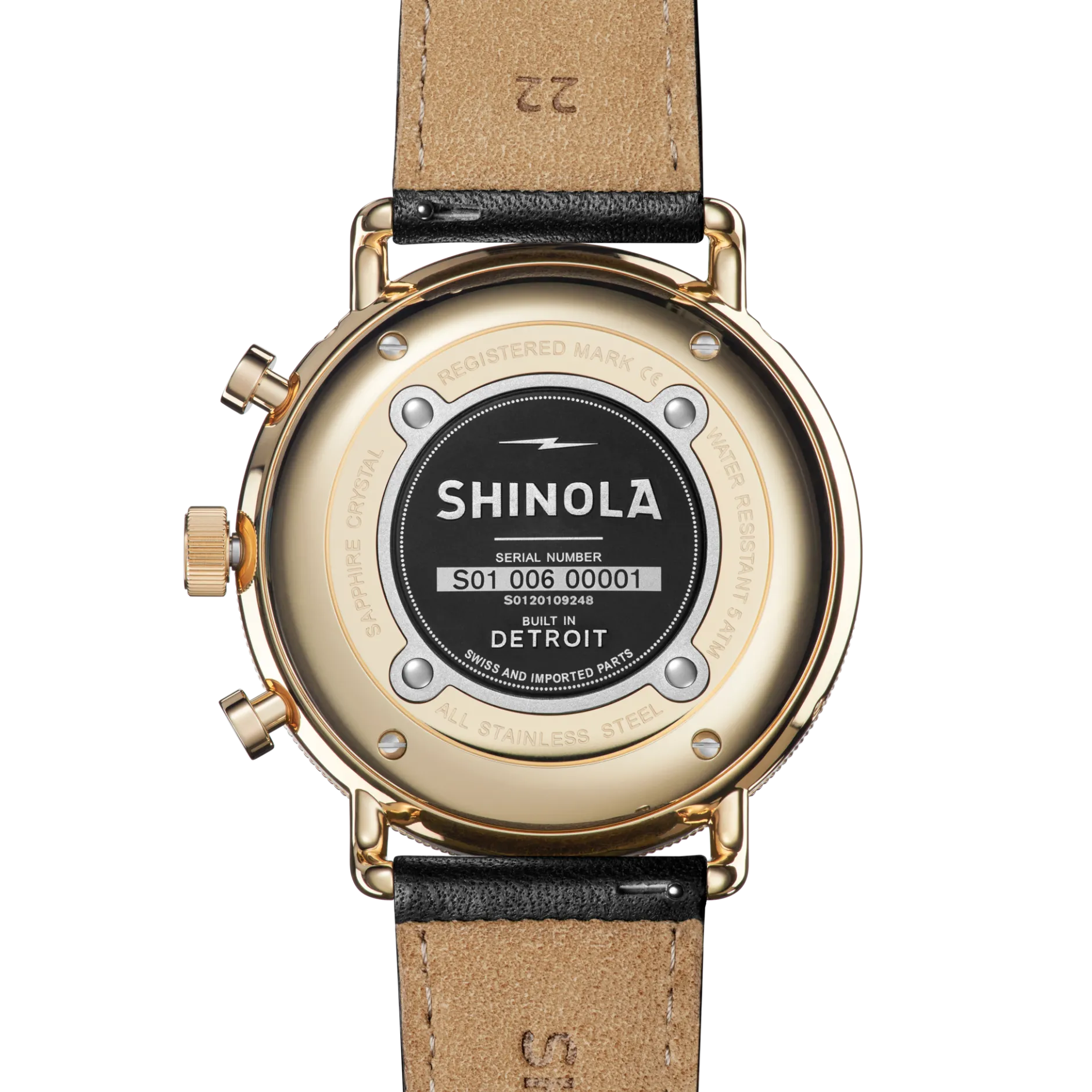 Best Shinola Canfield Sport Chronograph Watch Black Leather