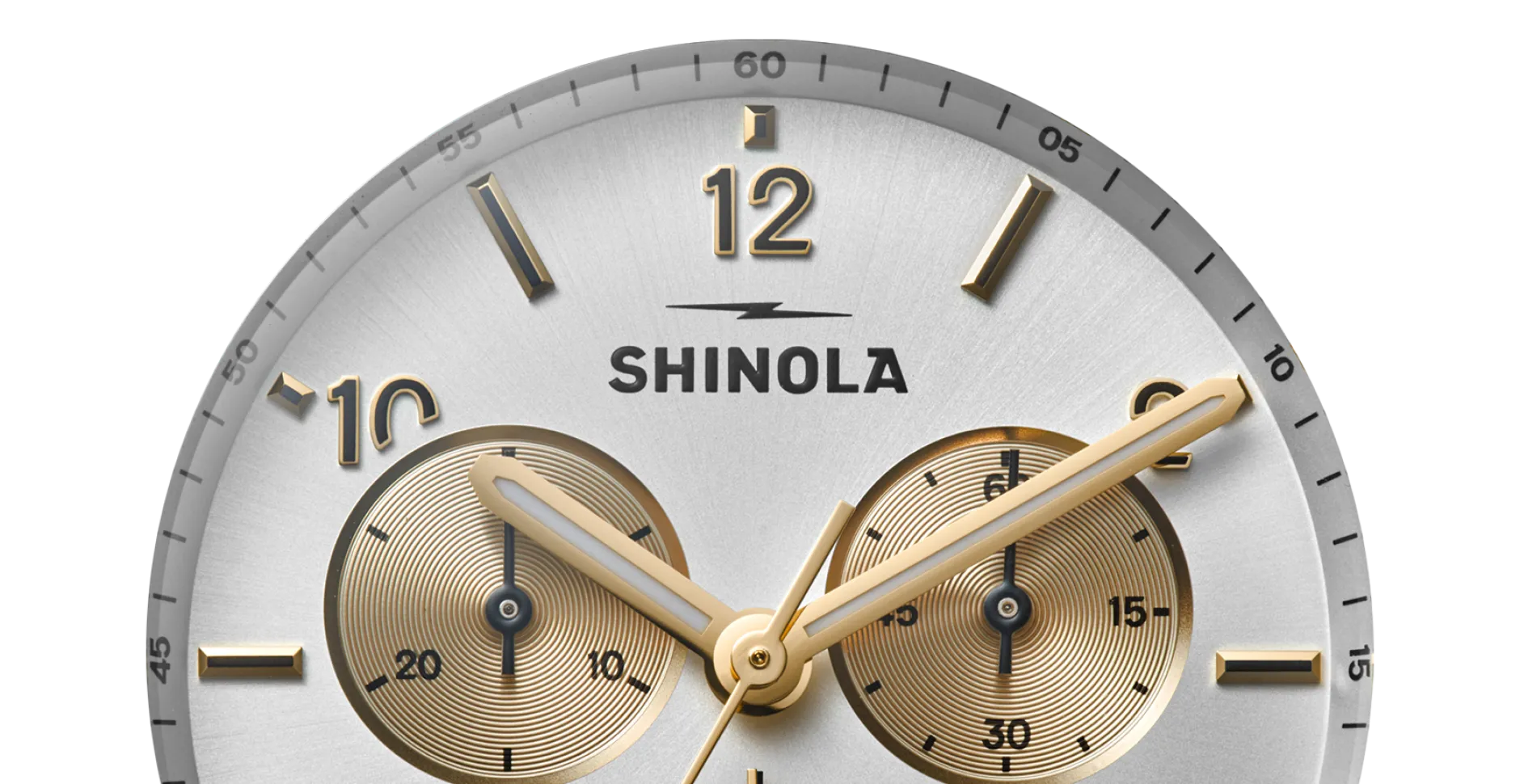 Shinola Canfield Sport Chronograph Watch Gold