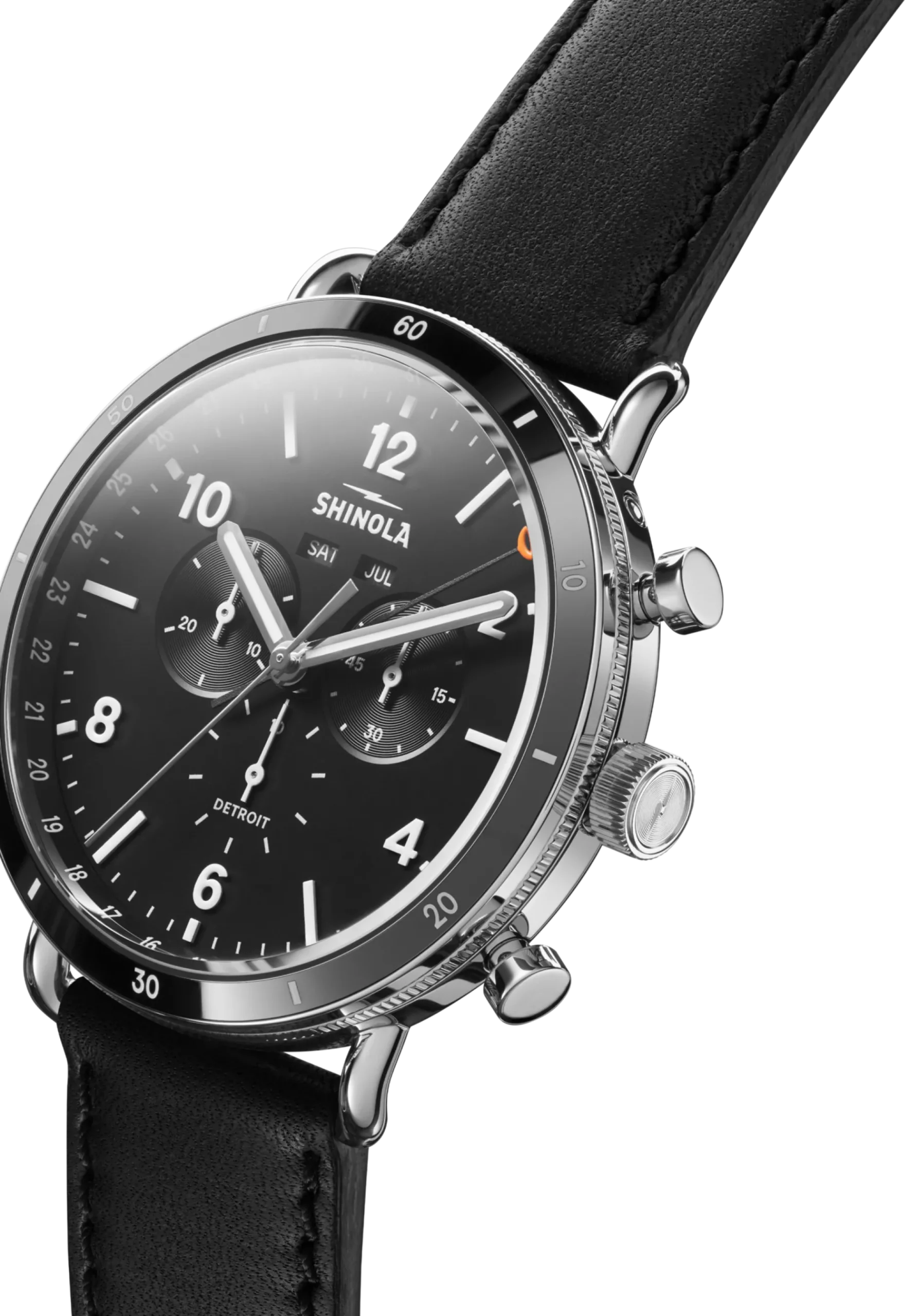 New Shinola Canfield Sport Chronograph Watch Matte Black