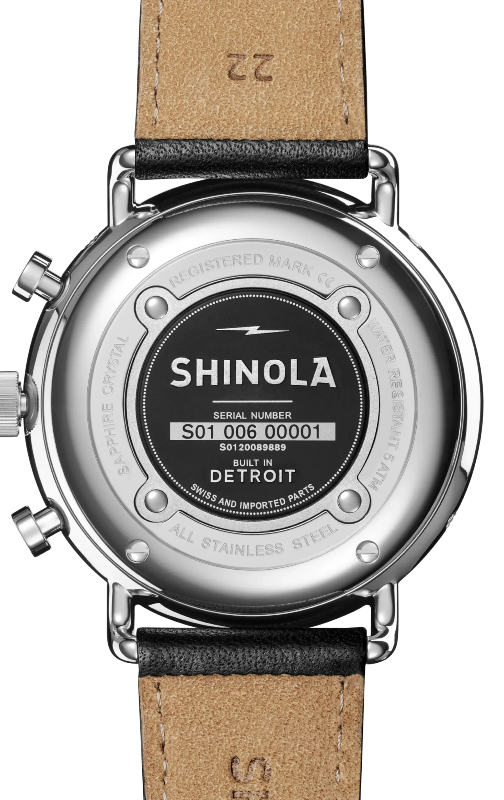 New Shinola Canfield Sport Chronograph Watch Matte Black