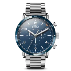 Sale Shinola Canfield Sport Chronograph Watch Midnight Blue