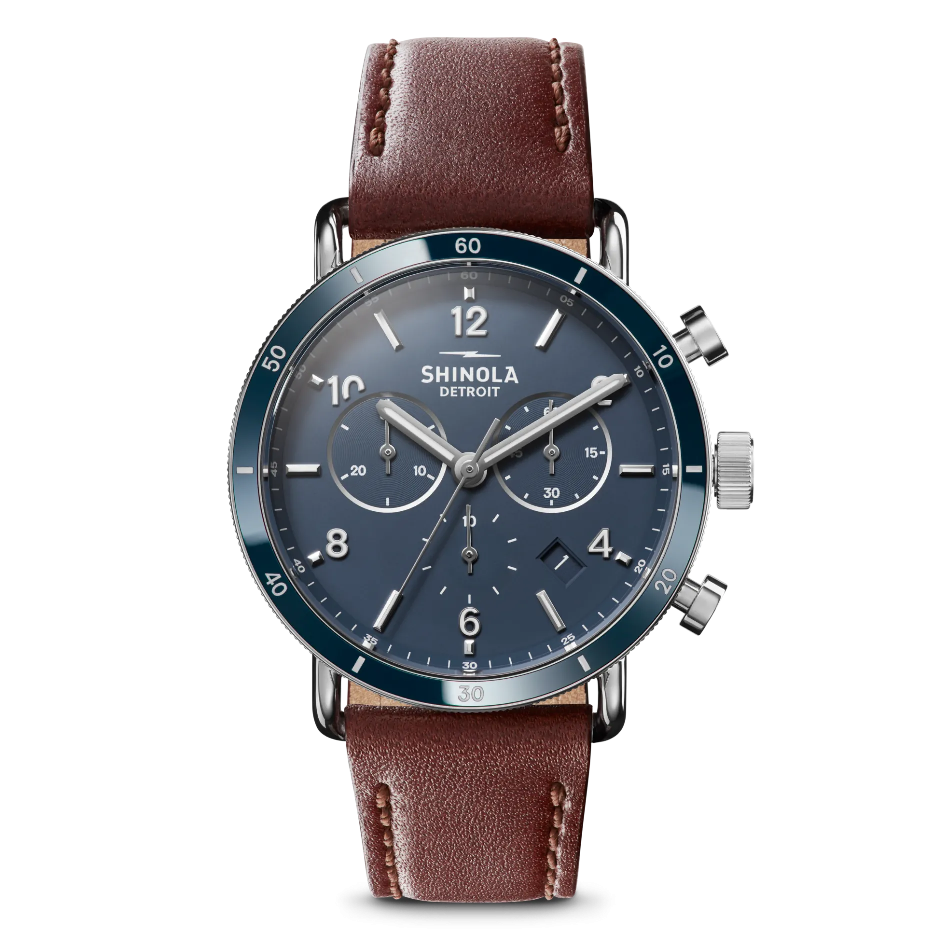 Clearance Shinola Canfield Sport Chronograph Watch Midnight Blue