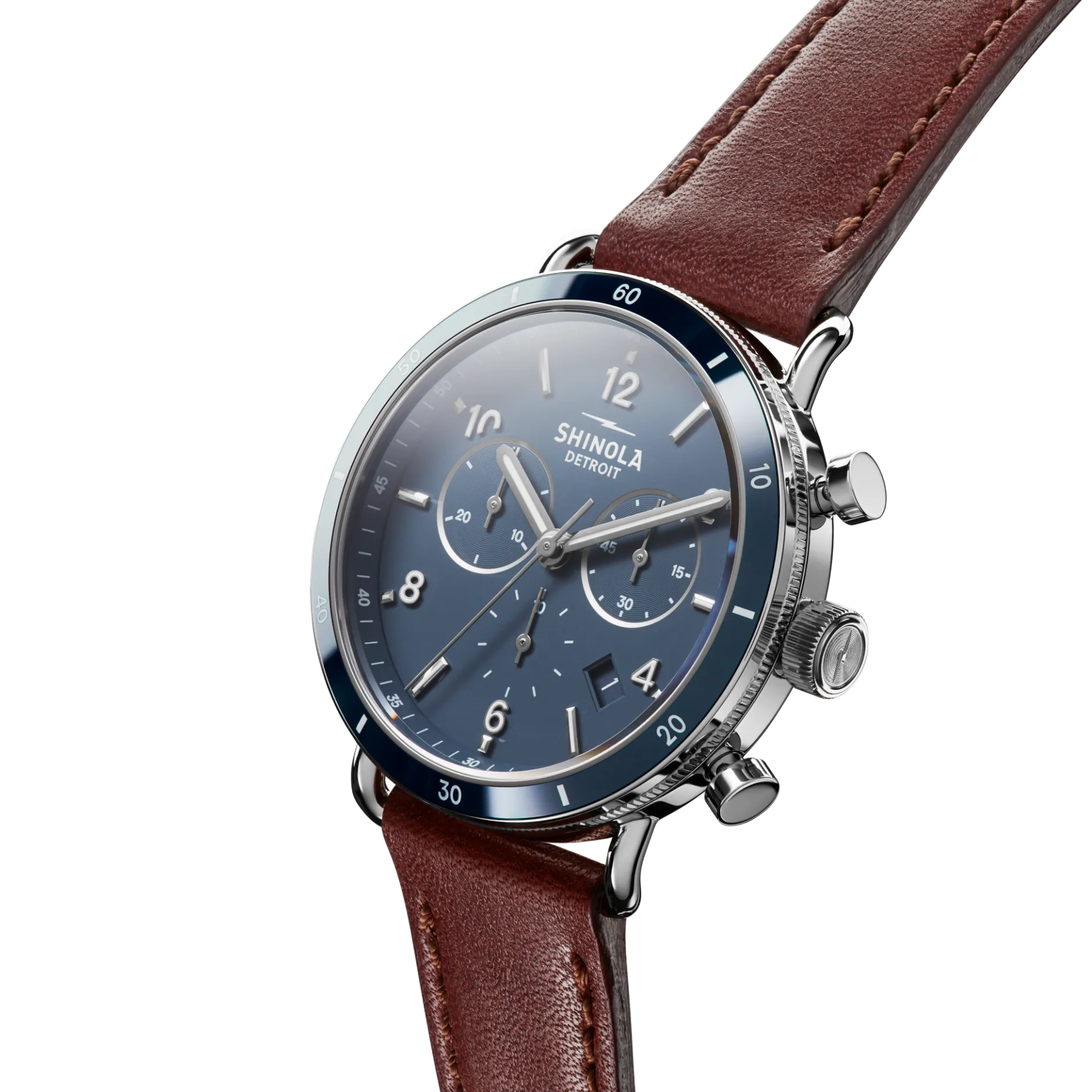Clearance Shinola Canfield Sport Chronograph Watch Midnight Blue