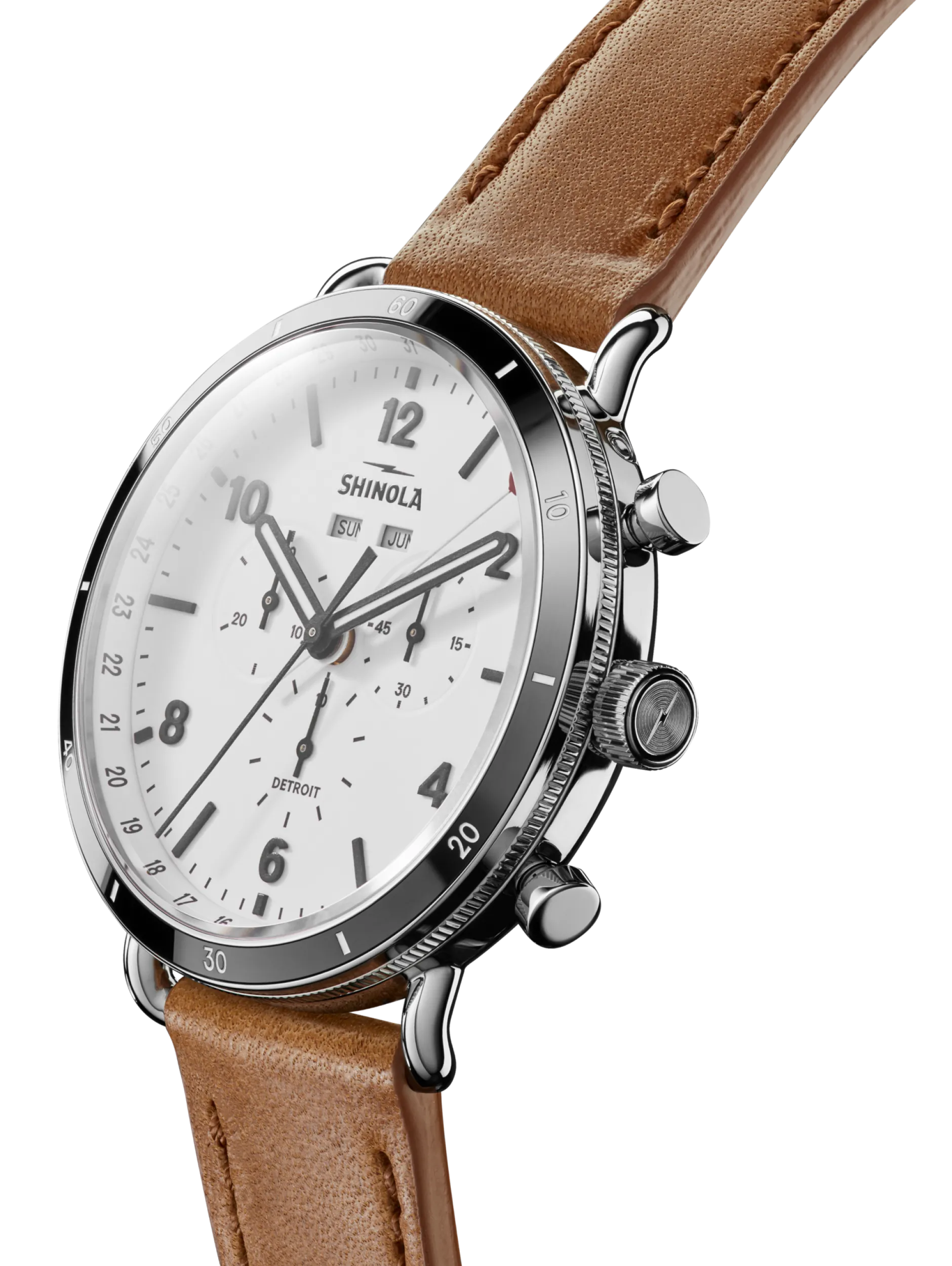 Shinola Canfield Sport Chronograph Watch White