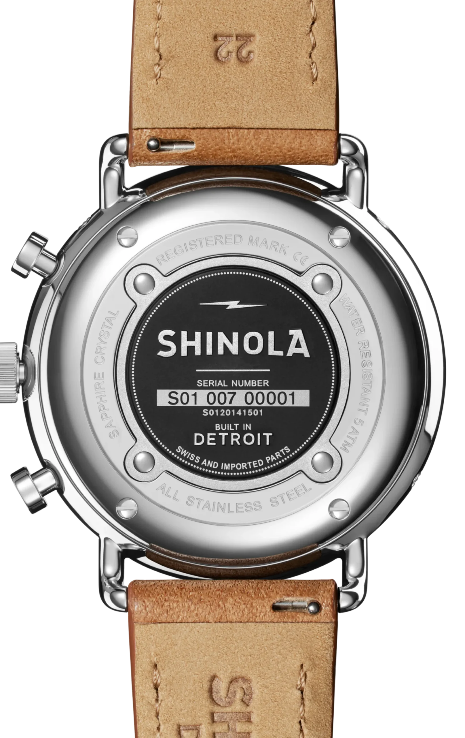 Shinola Canfield Sport Chronograph Watch White