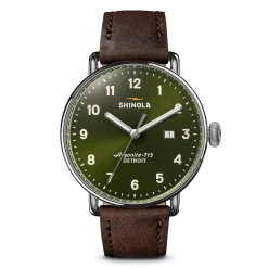 Shinola Canfield Watch Dark Olive