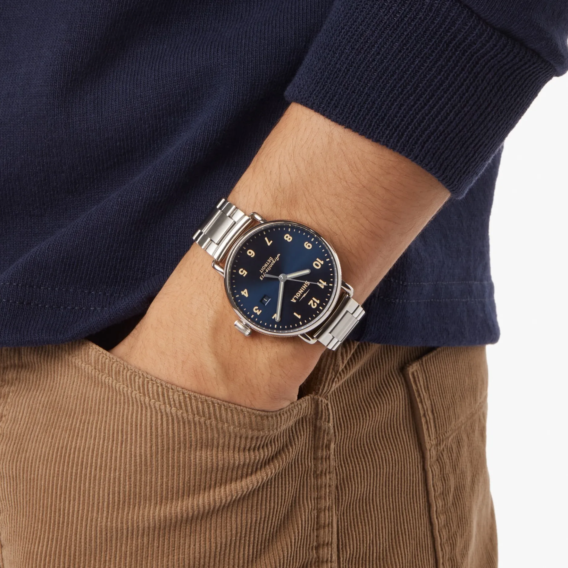 New Shinola Canfield Watch Midnight Blue