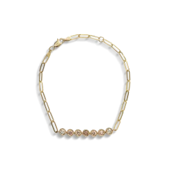 Sale Shinola .75 Carat Desert Diamond Chain Bracelet OS