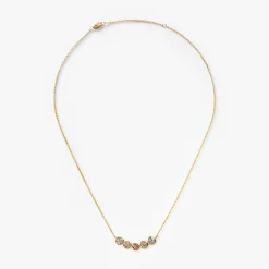 Sale Shinola 2 Carat Desert Diamond Curved Bar Necklace OS