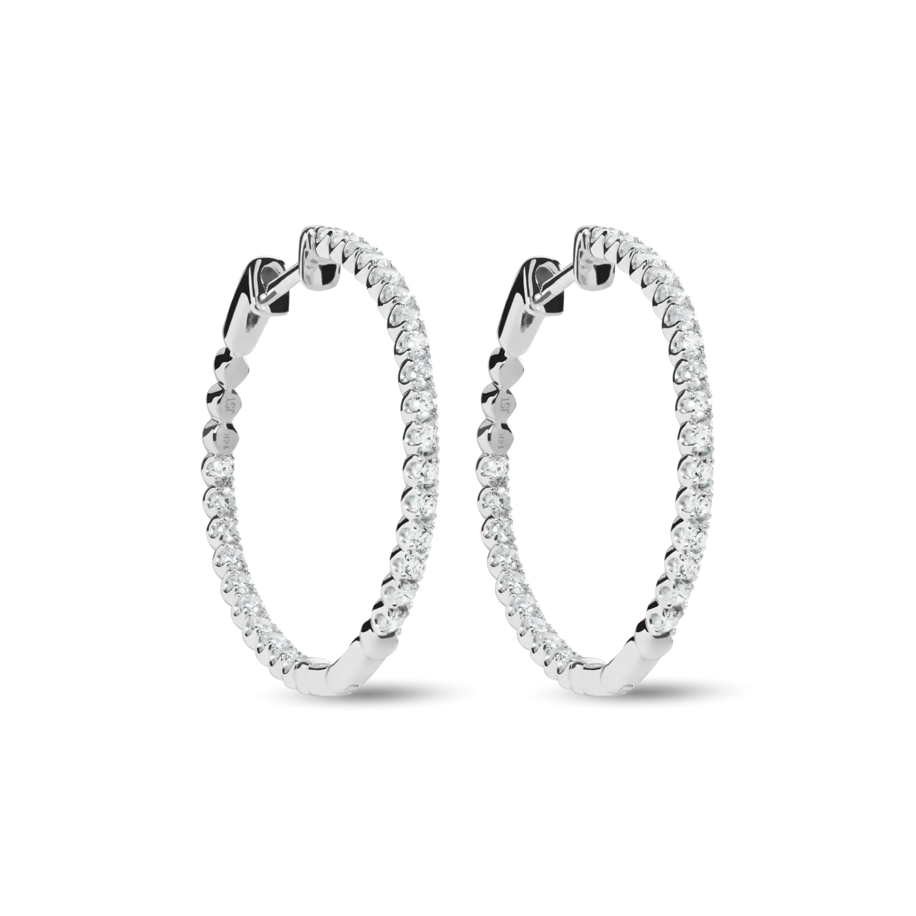 Sale Shinola 1 Carat Diamond Hoop Earrings