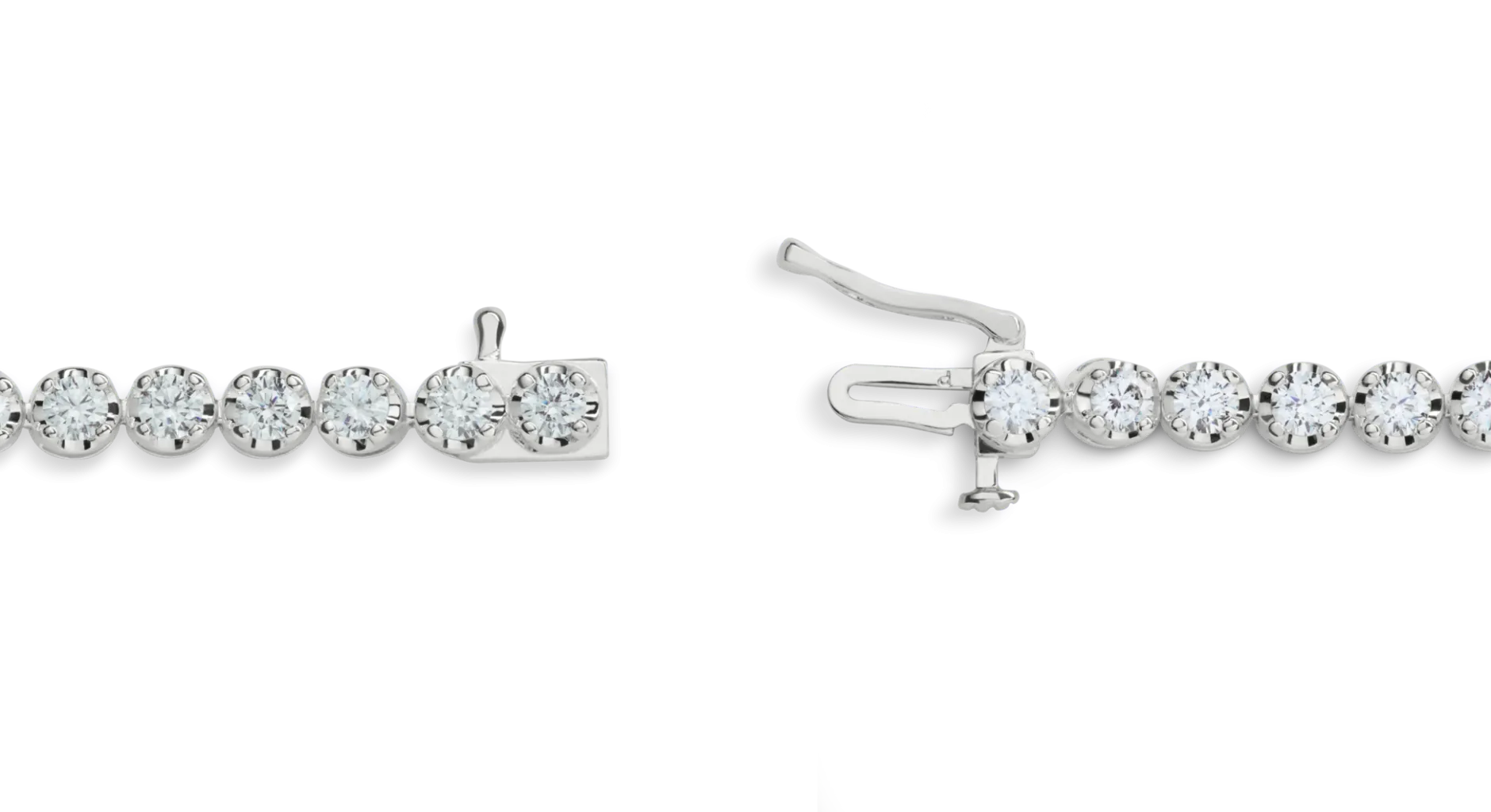 New Shinola 4 Carat 7" Diamond Tennis Bracelet White Gold