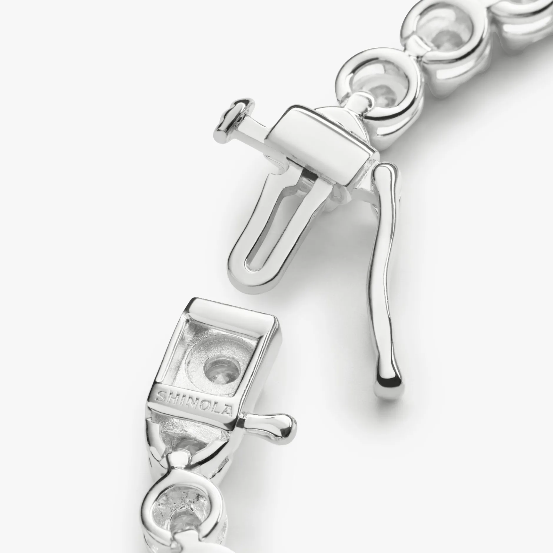 New Shinola 4 Carat 7" Diamond Tennis Bracelet White Gold