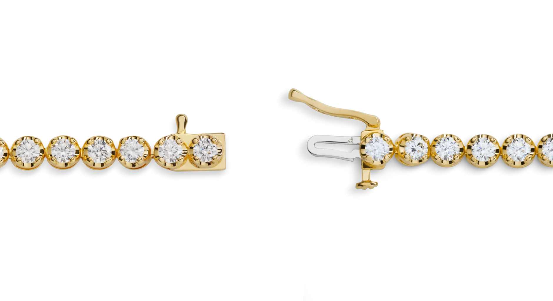 Clearance Shinola 4 Carat 7" Diamond Tennis Bracelet Yellow Gold