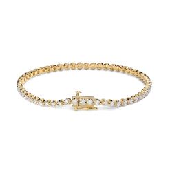 Discount Shinola 1 Carat 7" Diamond Tennis Bracelet Yellow Gold