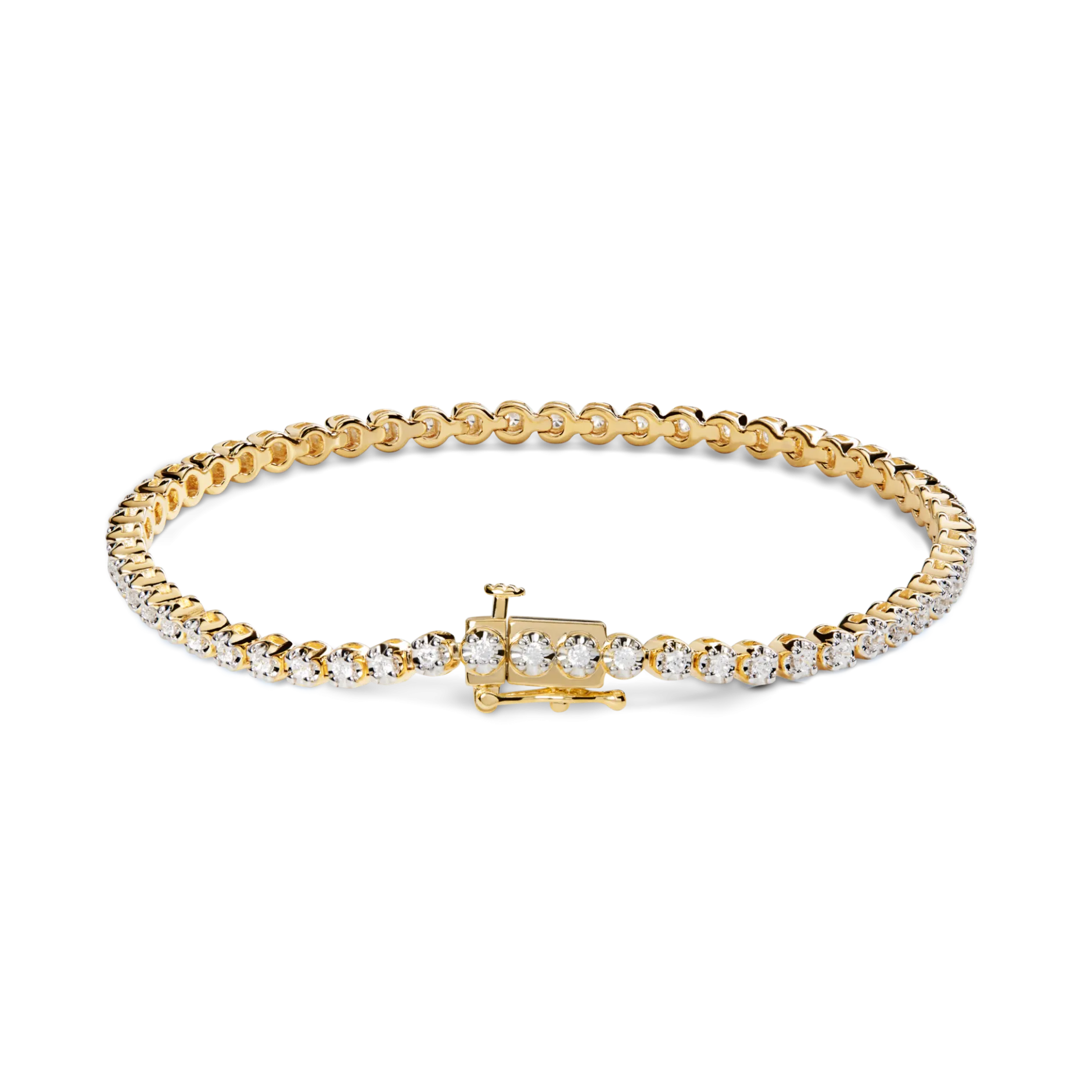 Online Shinola 1.84 Carat 6.5" Diamond Tennis Bracelet Yellow Gold