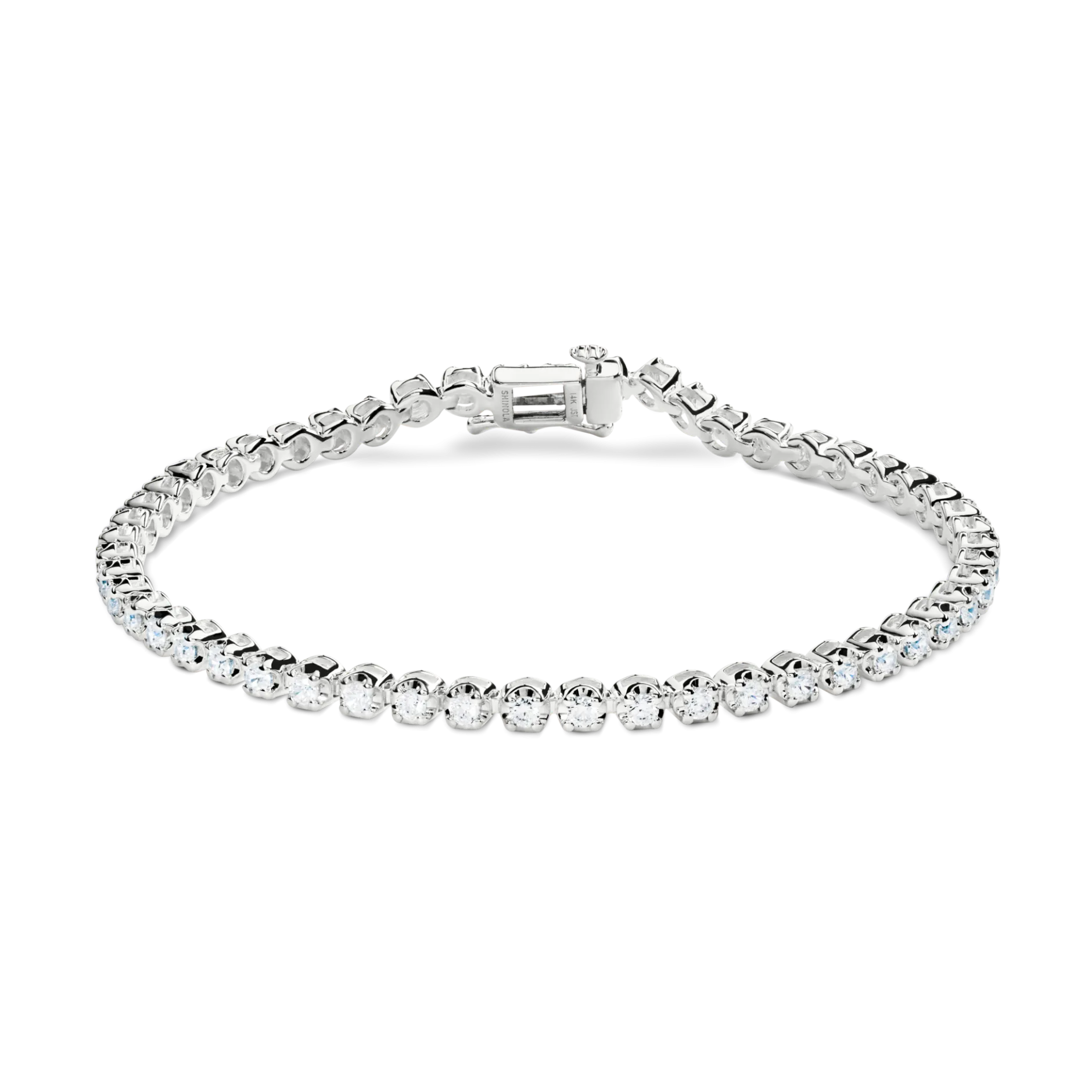 Outlet Shinola 2 Carat 7" Diamond Tennis Bracelet White Gold