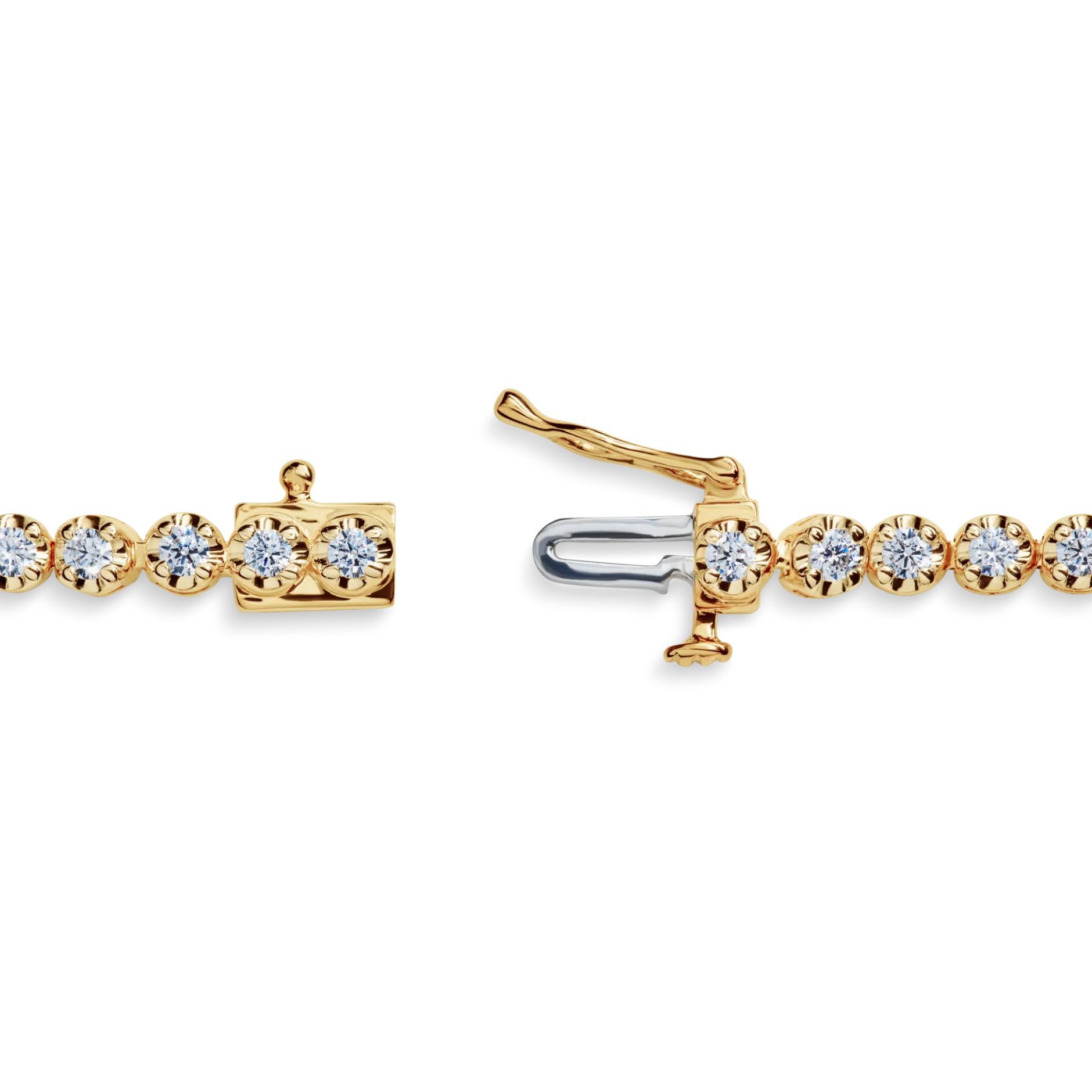 Sale Shinola 2 Carat 7" Diamond Tennis Bracelet Yellow Gold