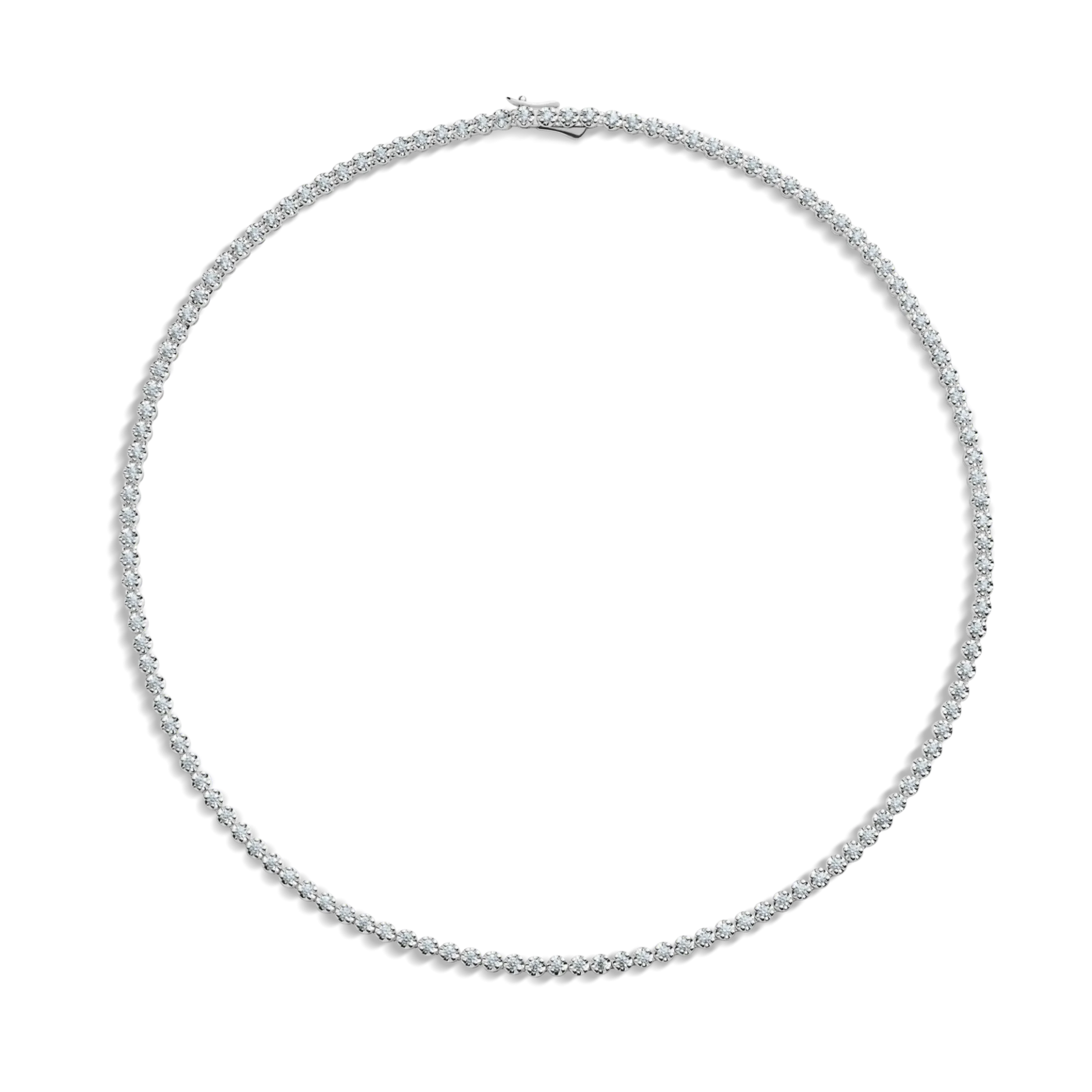 Shinola 5 Carat Diamond Tennis Necklace White Gold