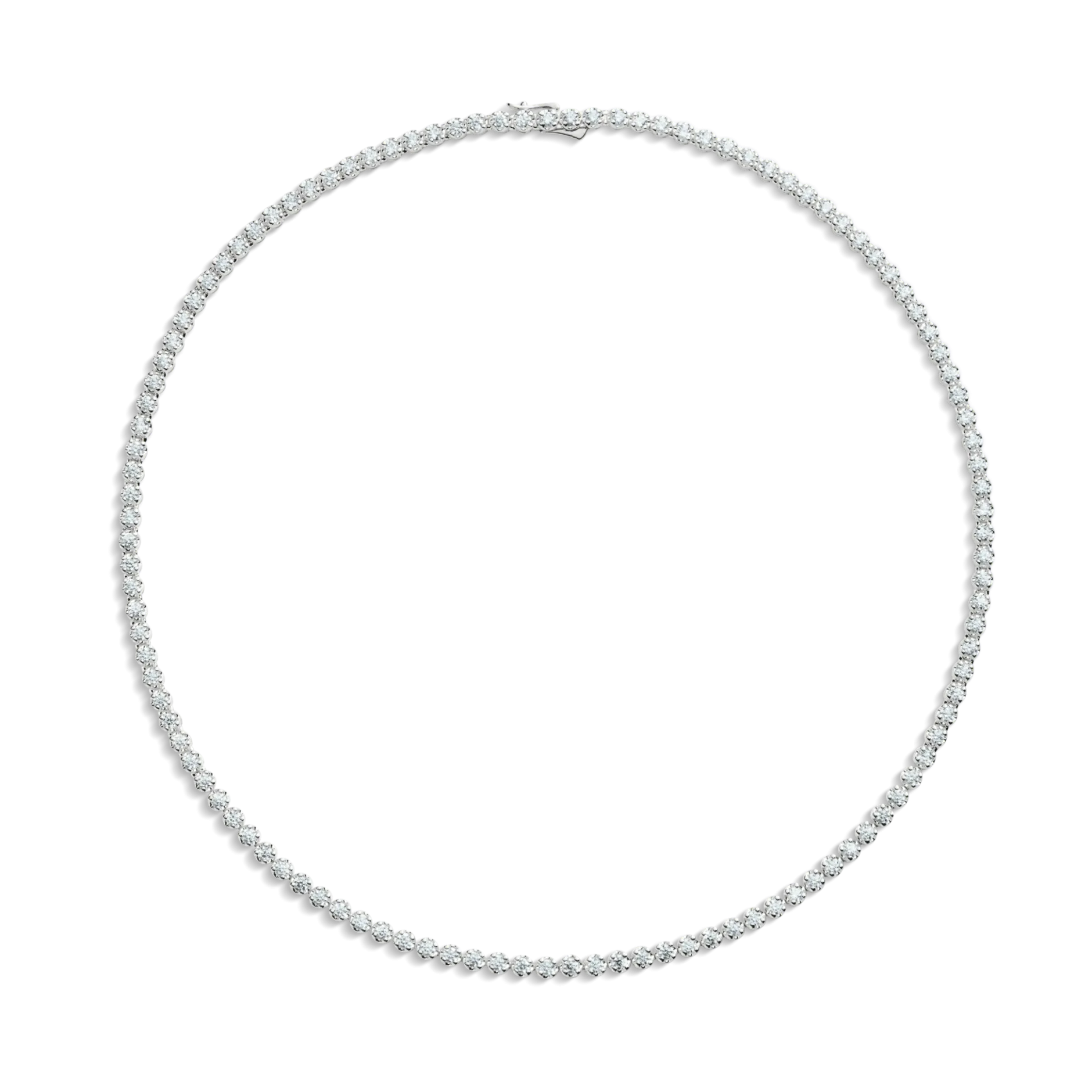 Clearance Shinola 7 Carat Diamond Tennis Necklace White Gold