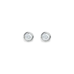 Sale Shinola 1/4 Carat Round Diamond Bezel Studs White Gold