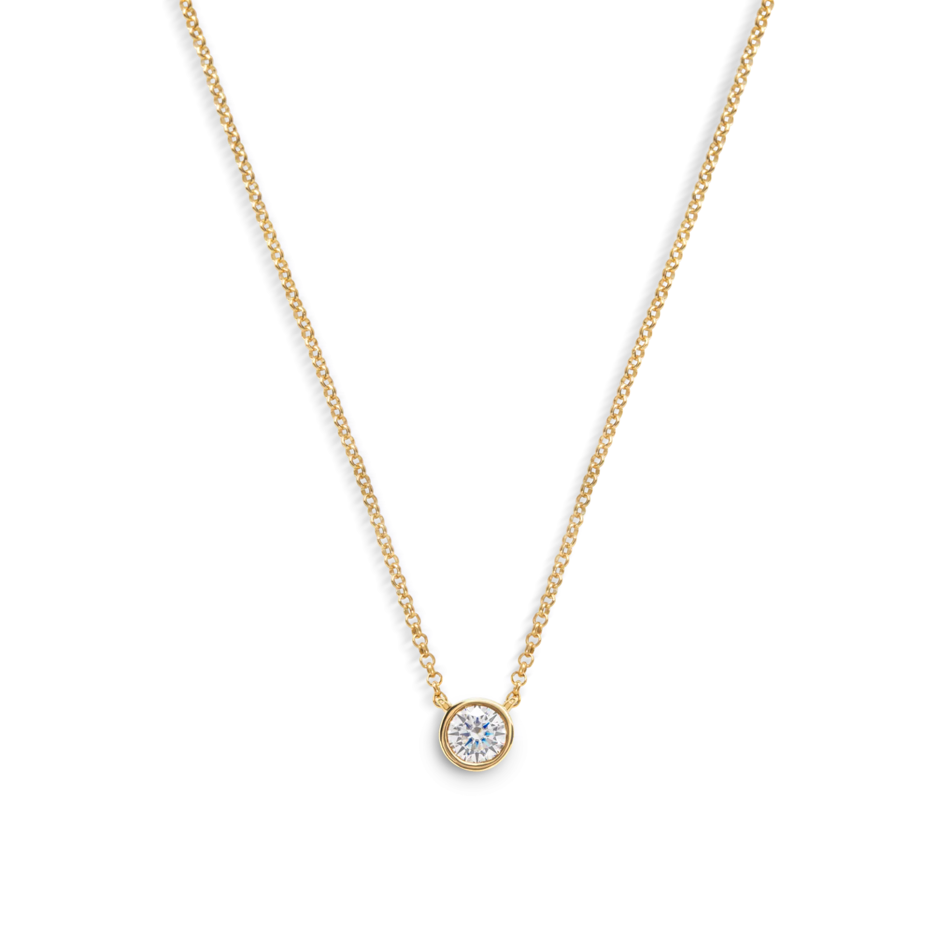 Discount Shinola Round Diamond Necklace 1/2 Carat