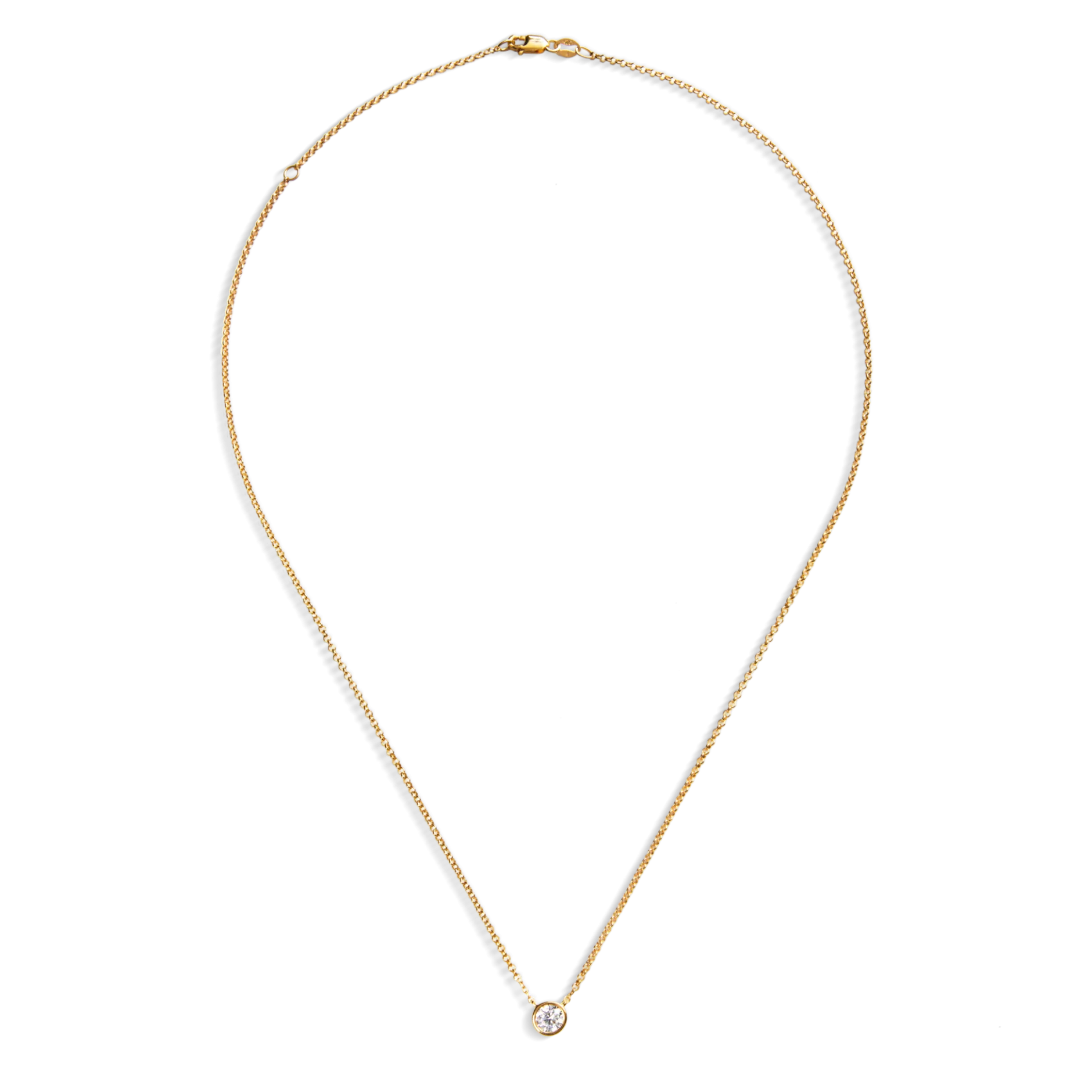 Discount Shinola Round Diamond Necklace 1/2 Carat
