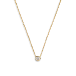 Discount Shinola Round Diamond Necklace 1/4 Carat