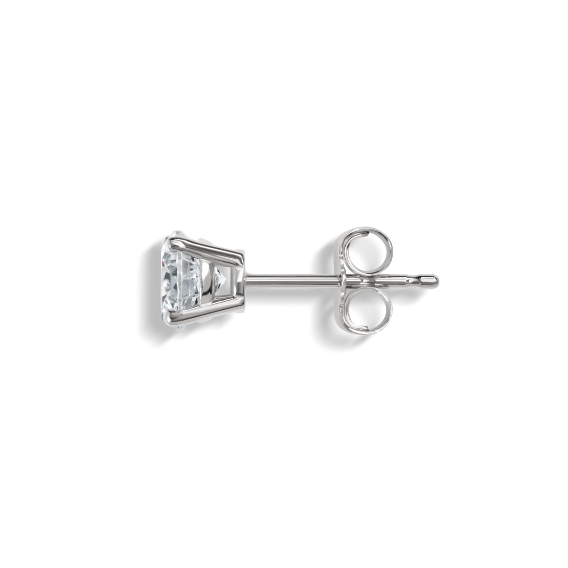Best Shinola 1 Carat Round Diamond Studs White Gold